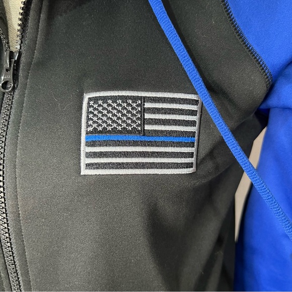 Thin Blue Line zip up hoodie - Picture 4 of 7